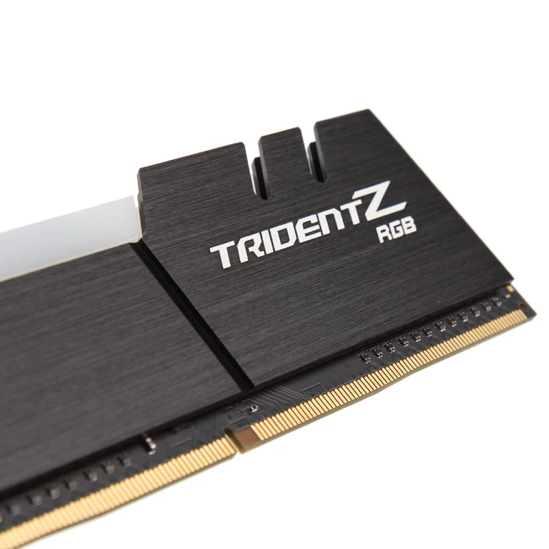 G.SKILL Trident Z RGB DDR4 16GB (2x8GB) 3200 MHz atmiņas komplekts, 288-pin DIMM, 1.35V, alumīnija radiators, RGB, optimizēts AMD Ryzen