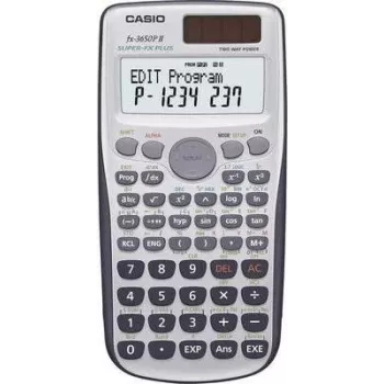 Zinātniskais kalkulators Casio FX-3650PII kabatas melns sudrabs