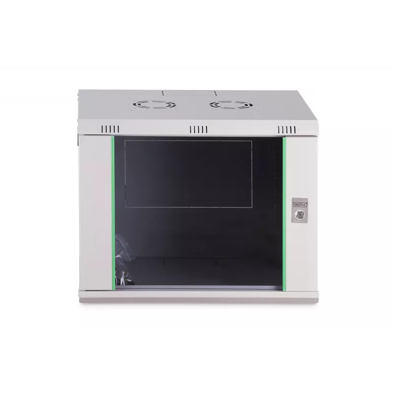 Sienas stiprinājuma 9U skapis DIGITUS Dynamic-N DN-37104, 600x450 mm, IP20, atslēgas slēdzene, neizmontēts