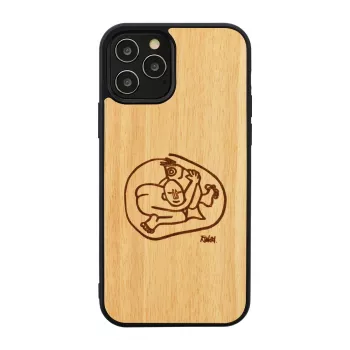 Telefona maciņš man and wood iPhone 12 Pro Max — 'child fish' dizains