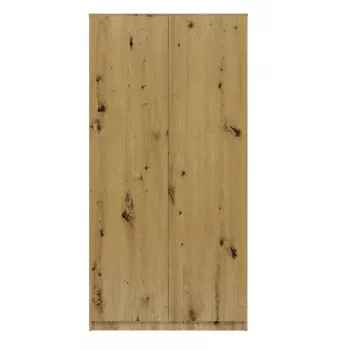 Garderobes skapis Top E Shop SD-90 ART KPL — Ozola rāmis, 7 plaukti, 2 durvis