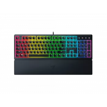 Vadu spēļu tastatūra Razer Ornata V3 — membrānas‑mehāniskā hibrīda, RGB LED apgaismojums, USB