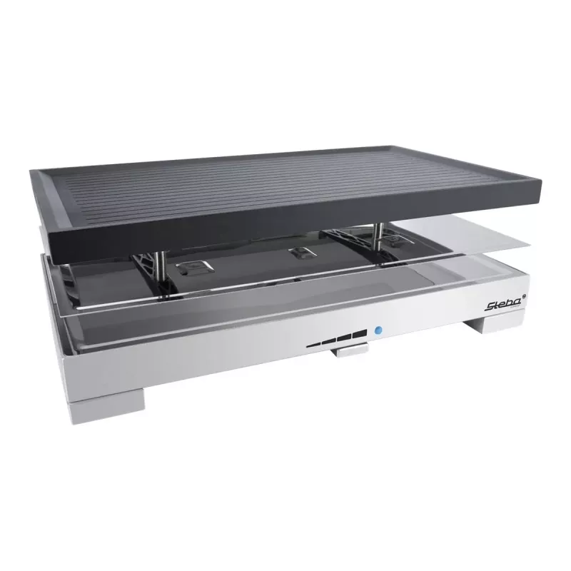 Steba RC 68 Raclette grils - 1.2 kW - Melns/Nerūsējošais tērauds