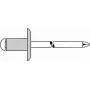 Aklā kniede GESIPA 5x16 mm Al/A2 paneļiem 10.0–12.0 mm, iepakojumā 250 gab.