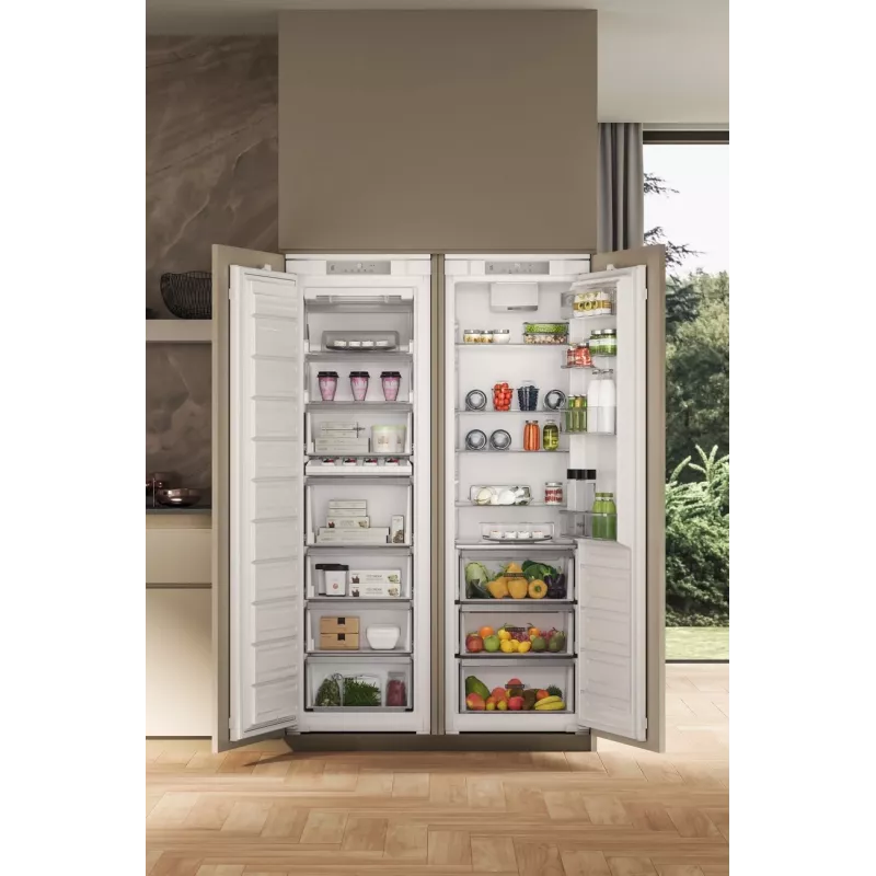 Whirlpool ledusskapis WHSD18A013D1, iebūvējamais, 306 L, E klase, nerūsējošais tērauds