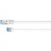 GOOBAY Ultra-Flexible Cat.6a Patch Cable slim, U/FTP, balts, 1 m, ar īpaši īsu spraudni