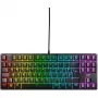 Bez nosaukuma K4V2 TKL tastatūra — kompakts bezciparu bloka izkārtojums, melna, UK izkārtojums
