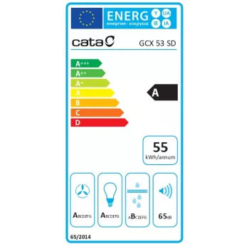 Iebūvējamā tvaika nosūcēja nosūcējs CATA GCX 53 SD — 530 mm, 750 m³/h, metāla tauku filtri, skārienvadība, pelēks