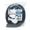 LOGILINK KAB0047 Elastīgs kabeļu organizētājs ar rāvējslēdzēju, Melns 2m