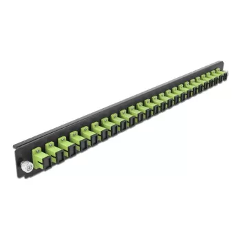 Splice Box Front Panel DeLOCK 19 inch 24 port SC Simplex laima zaļā krāsā