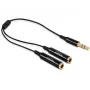 Audio kabelis DeLOCK 65356 0,25 m 3,5 mm 2 x 3,5 mm Melns