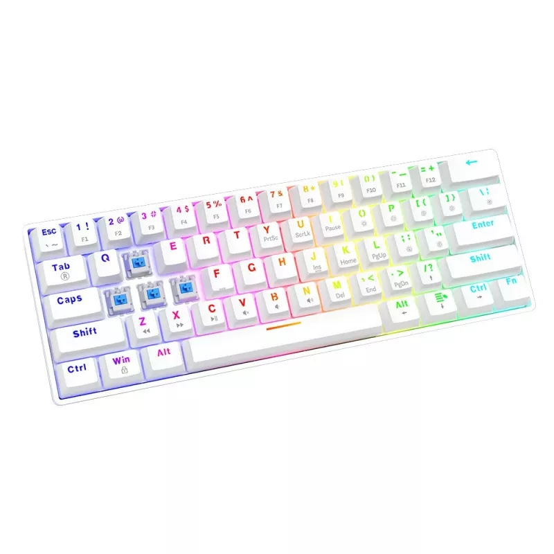 Mehāniskā tastatūra SAVIO Whiteout X2, Outemu Blue, Hot Swap, Savio Savgk-white
