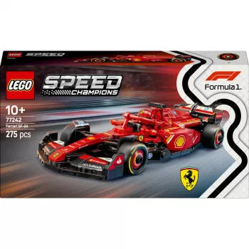 LEGO Speed Champions Ferrari SF-24 F1 sacīkšu auto komplekts 77242 — 275 gab., 1 minifigūra, 10+ gadi