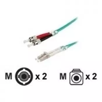 Optiskās šķiedras lēciena kabelis ROLINE OM3 LC/ST 50/125µm 5m