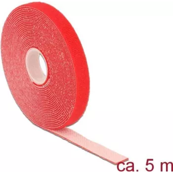 Līmējošais/āķa-cilpas stiprinājums DELOCK 18719 Sarkans