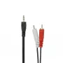 Audio kabelis 3.5 mm vīrietis uz 2 x RCA vīrietis SBOX