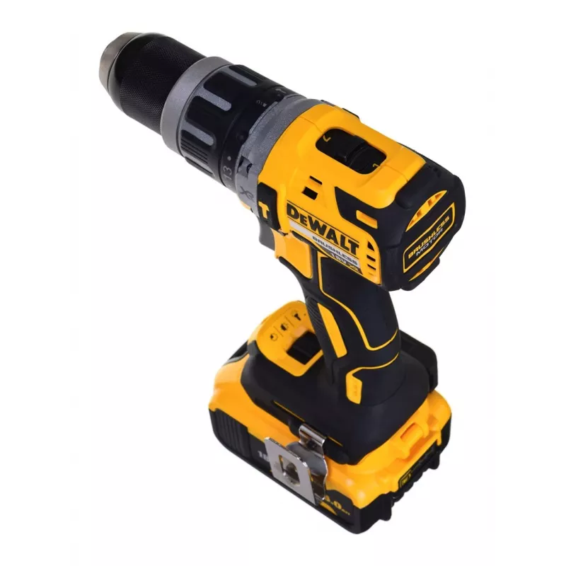 DeWALT DCK2080P2T-QW kombinētais bezvadu instrumentu komplekts — 18V Li-Ion 5Ah (2x), DCG405 slīpmašīna, urbjmašīna/skrūvgriezis, M14 slīpēšanas disks, transportēšanas kaste