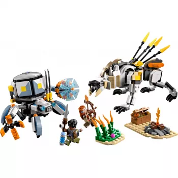 LEGO komplekts Horizon Adventures 77037 – Aloy un Varl pret Shell-Walker un Sawtooth, 768 gab., 2 minifigūras