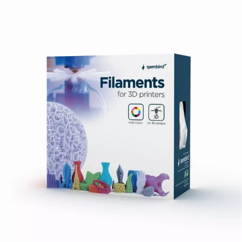 3D drukas materiāls Gembird 3DP-PLA1.75-02-CARBON