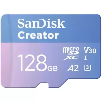SanDisk Creator microSDXC UHS-I atmiņas karte 128 GB ar SD adapteri