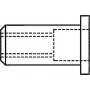 GESIPA A2 vītņkniede M8 x 11 x 17 mm Standarta KS materiāliem 0,25–3,5 mm, iepakojums 100 gab.