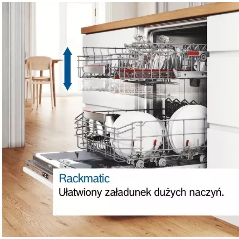 Iebūvējamā trauku mazgājamā mašīna Bosch SMV25AX07F, 12 trauku komplekti, 46 dB, 60 cm pilna izmēra