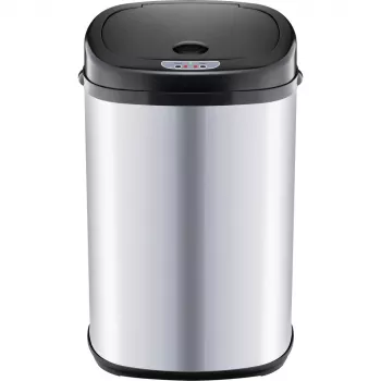 Atkritumu tvertne LAMART LT8021 nerūsējošā tērauda pedālis, kustības sensors, 30 L, 34×25×54 cm