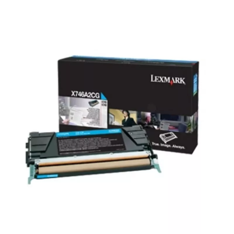 Lexmark X746A3CG - Tonera kasetne ciāna - X746de, X748de, X748dte