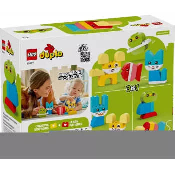 LEGO DUPLO 10477 3-in-1 Radoši Mīlīgi Mājdzīvnieki