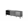 RTV skapis ABETO 150x42x52 grafīta/glancēts