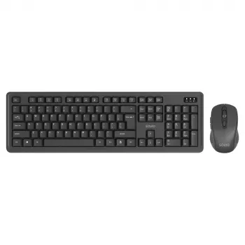 Savio KB-03 tastatūras un peles komplekts USB QWERTY US English Melns