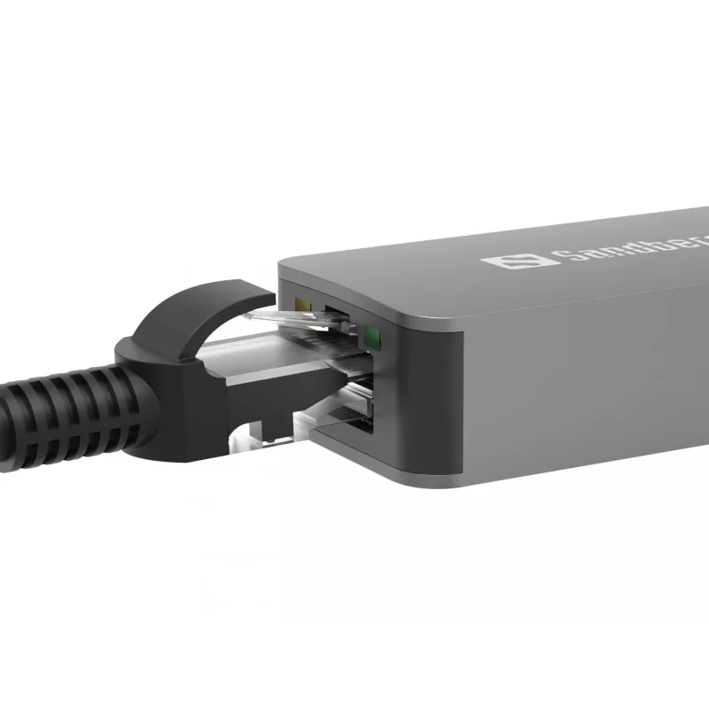 SANDBERG 136-68 USB-C/A adapteris ar 2.5 GbE RJ45 Ethernet portu