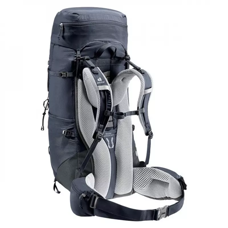 Deuter Aircontact Lite 45+10 SL Sieviešu pārgājienu mugursoma Melna