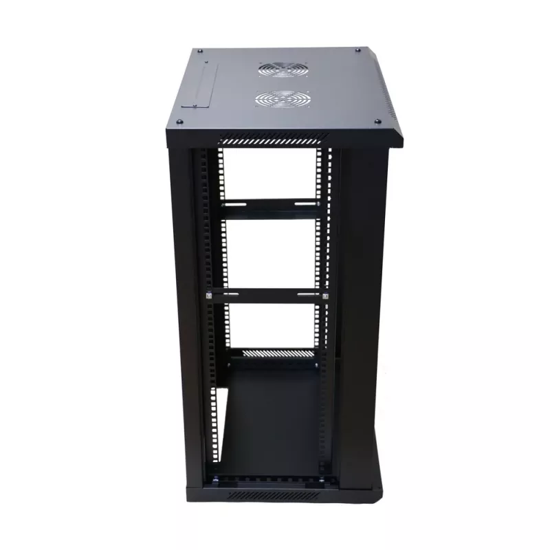Pie sienas montējams Extralink Rackmount skapis 15U 600x600 Melns