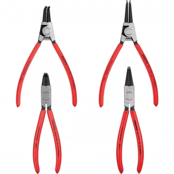 Knipex circlip knaibles komplekts 4 gab. rullīšu maciņā 19-60mm