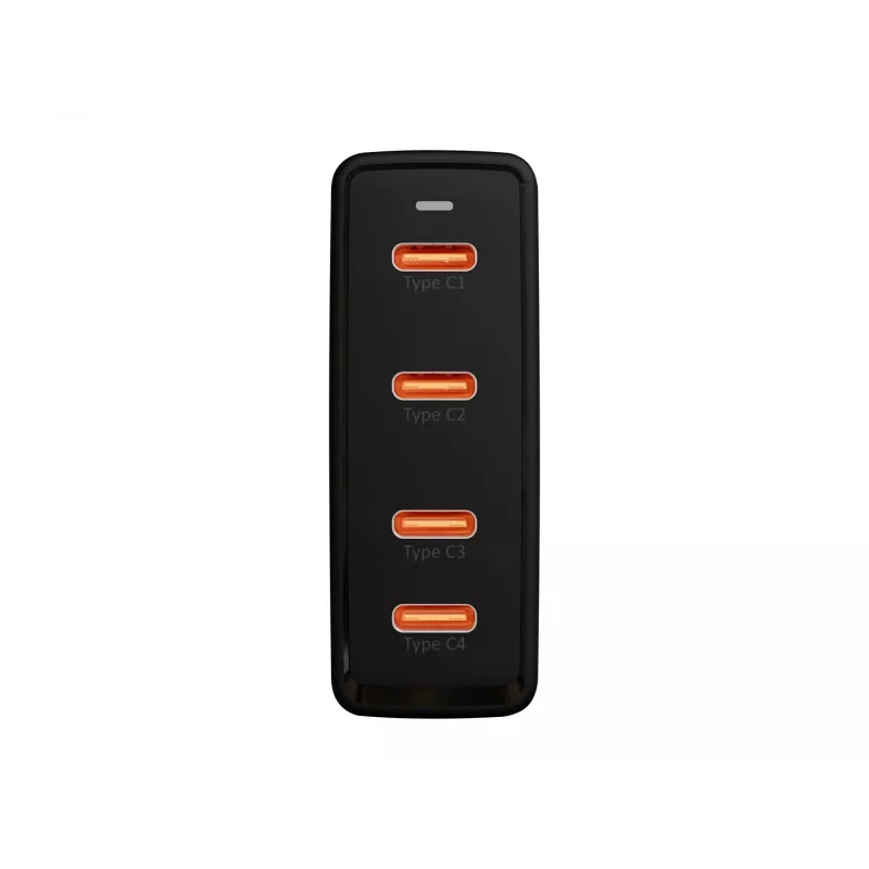BLOW 4xUSB-C PD 100W GaN sienas lādētājs, melns