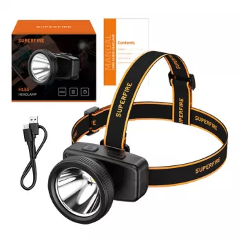 Galvaslampa Superfire HL55 150 lm USB-C 4 režīmi