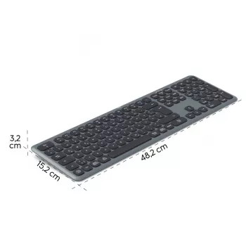Hama WK-550 daudzierīču tastatūra melna