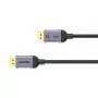 UNITEK C1628GY01-1.5M DisplayPort kabelis Melns, Pelēks