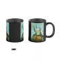 Heat Reveal Krūze Good Loot The Witcher 3 Game Art Chronicles - Geralt & Vincent van Gogh 450 ml Melna