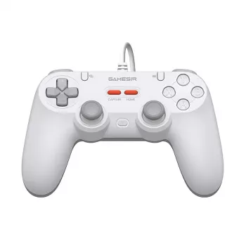 Vadu spēļu kontrolieris GameSir T3 Lite WT Balts — ergonomisks vadu kontrolieris PC