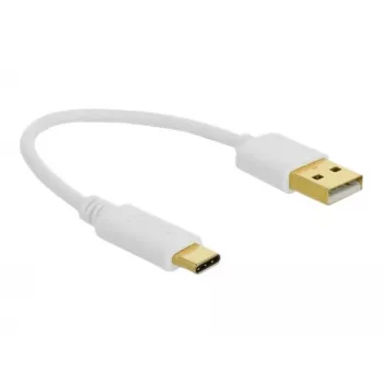 USB lādēšanas kabelis DeLOCK Type-A uz USB Type-C 15 cm