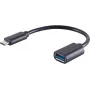 USB kabelis S/CONN 13-30009 USB 3.2 Gen 1 0.1m USB-C uz USB-A melns