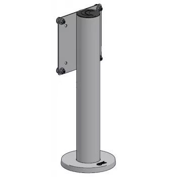 Pamatnes monitors ar fiksētu augstumu ergonomic solutions SAFEGUARD04 — VESA 75/100 saderīgs, fiksēta augstuma galda kronšteins