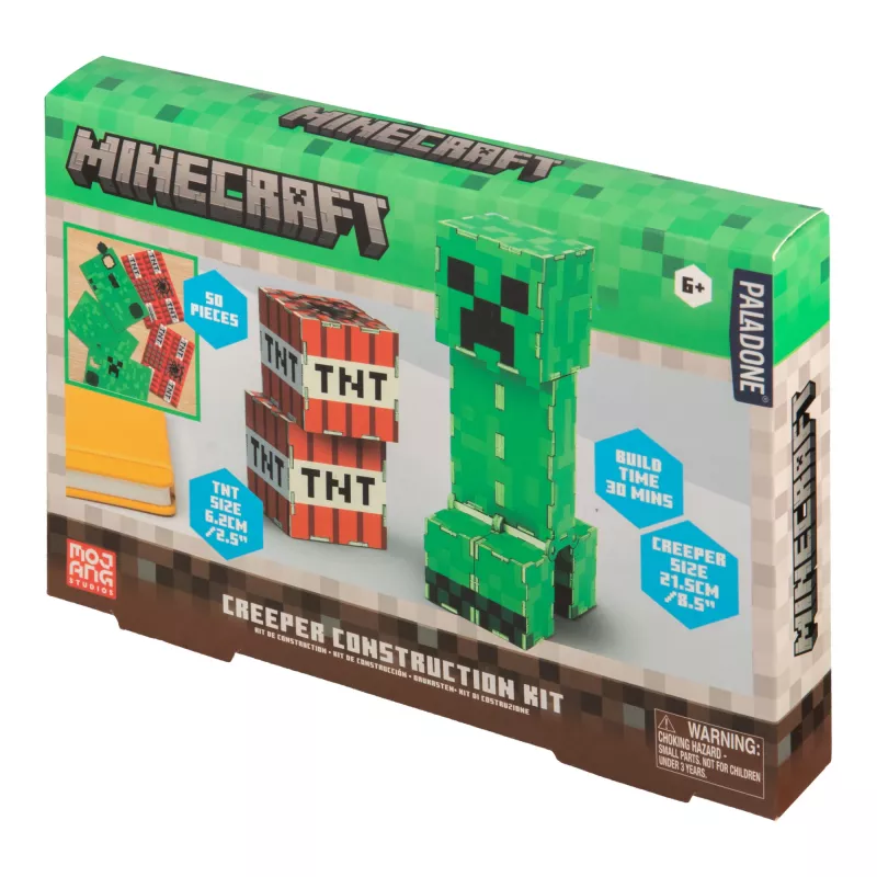 Konstruktoru komplekts Paladone Minecraft Creeper – uzbūvējama Creeper figūra