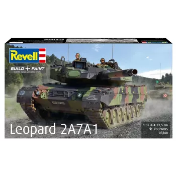 Plastmasas modelis REVELL Leopard 2A7A1 militārās tvertnes komplekts