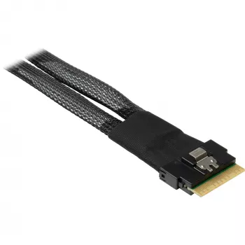 INTER-TECH kabelis SFF-8654-8i uz 2× SFF-8654-4i, 70 cm iekšējais sadalīšanas kabelis