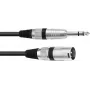 Adaptera kabelis XLR uz 6.3 mm Omnitronic 30225195 — 1x XRL vīrišķais uz 1x 6.3 mm ligzdu