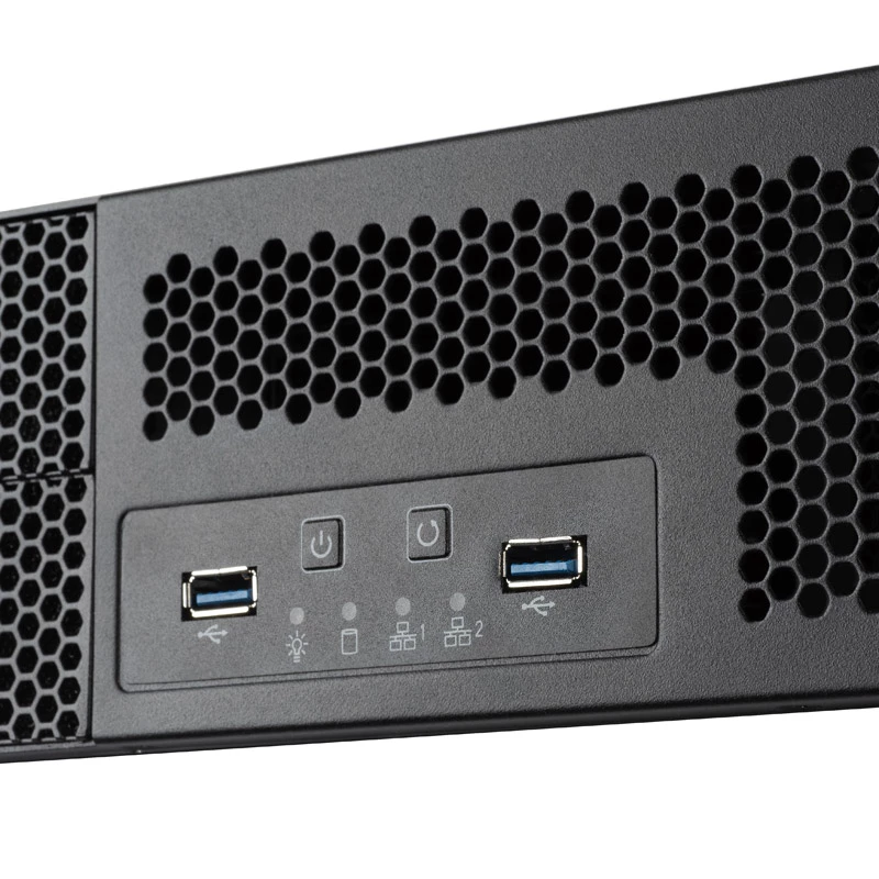 SilverStone RM23-502 Rackmount Server Korpus, ATX, USB 3.0 - 2U - melns