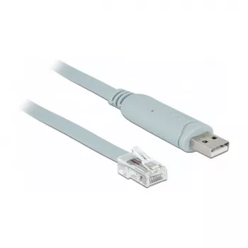 Seriālais kabelis DeLOCK 63920 USB 2.0 Type-A RJ45 Pelēks 0.5m